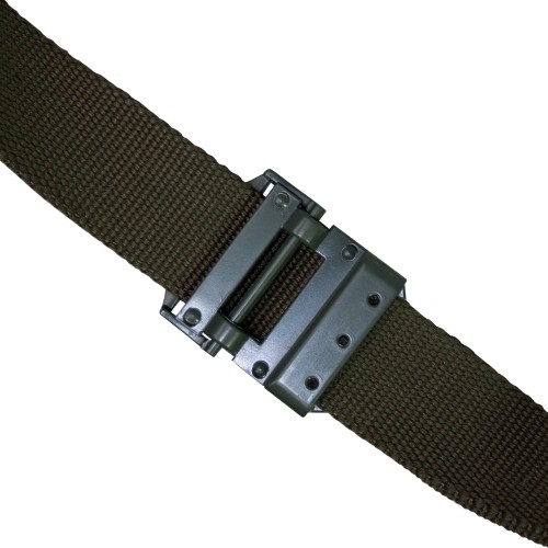 Preview: MFH USMC trouser belt, metal buckle with clamp closure